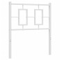 vidaXL Cabecero de metal blanco 80 cm