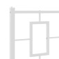 vidaXL Cabecero de metal blanco 80 cm