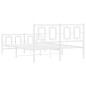 vidaXL Estructura cama metal cabecero y estribo blanco 140x190 cm vidaXL Estructura cama metal cabecero y estribo blanco 140x190 cm