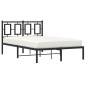 vidaXL Estructura de cama con cabecero metal negro 120x190 cm