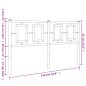 vidaXL Cabecero de metal negro 135 cm