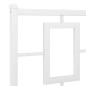 vidaXL Cabecero de metal blanco 135 cm
