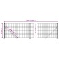 vidaXL Cerca de alambre con brida gris antracita 0,8x10 m