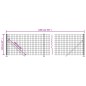 vidaXL Cerca de alambre con brida gris antracita 1,1x10 m vidaXL Cerca de alambre con brida gris antracita 1,1x10 m