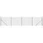 vidaXL Cerca de alambre con brida gris antracita 2x10 m