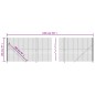 vidaXL Cerca de alambre con brida gris antracita 2x10 m