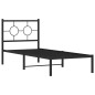 vidaXL Estructura de cama con cabecero metal negro 80x200 cm vidaXL Estructura de cama con cabecero metal negro 80x200 cm