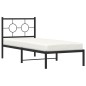 vidaXL Estructura de cama con cabecero metal negro 80x200 cm vidaXL Estructura de cama con cabecero metal negro 80x200 cm
