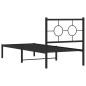 vidaXL Estructura de cama con cabecero metal negro 80x200 cm vidaXL Estructura de cama con cabecero metal negro 80x200 cm