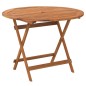vidaXL Juego de comedor de jardín 5 piezas madera maciza de acacia vidaXL Juego de comedor de jardín 5 piezas madera maciza de acacia