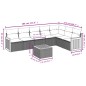 vidaXL Set de sofás de jardín 8 piezas y cojines ratán sintético negro vidaXL Set de sofás de jardín 8 piezas y cojines ratán sintético negro