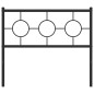 vidaXL Cabecero de metal negro 100 cm vidaXL Cabecero de metal negro 100 cm