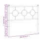 vidaXL Cabecero de metal negro 100 cm vidaXL Cabecero de metal negro 100 cm