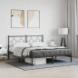 vidaXL Estructura de cama con cabecero metal negro 160x200 cm vidaXL Estructura de cama con cabecero metal negro 160x200 cm