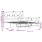 vidaXL Estructura de cama con cabecero y pie metal negro 120x190 cm vidaXL Estructura de cama con cabecero y pie metal negro 120x190 cm