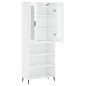 vidaXL Aparador alto madera contrachapada blanco brillo 69,5x34x180 cm vidaXL Aparador alto madera contrachapada blanco brillo 69,5x34x180 cm
