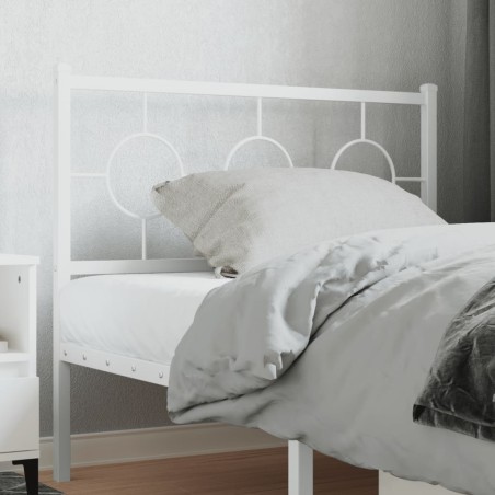 vidaXL Cabecero de metal blanco 100 cm