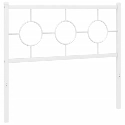 vidaXL Cabecero de metal blanco 100 cm