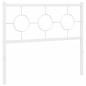 vidaXL Cabecero de metal blanco 100 cm vidaXL Cabecero de metal blanco 100 cm