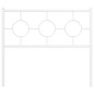 vidaXL Cabecero de metal blanco 100 cm vidaXL Cabecero de metal blanco 100 cm