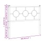 vidaXL Cabecero de metal blanco 100 cm vidaXL Cabecero de metal blanco 100 cm