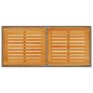vidaXL Mesa de jardín superficie de madera ratán PE gris 115x54x74 cm vidaXL Mesa de jardín superficie de madera ratán PE gris 115x54x74 cm