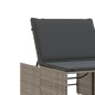 vidaXL Tumbonas con mesita 2 unidades ratán sintético gris vidaXL Tumbonas con mesita 2 unidades ratán sintético gris