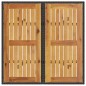 vidaXL Mesa de jardín superficie de madera ratán PE negro 80x80x75 cm vidaXL Mesa de jardín superficie de madera ratán PE negro 80x80x75 cm