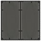 vidaXL Mesa de jardín superficie de vidrio ratán PE negro 90x90x75 cm vidaXL Mesa de jardín superficie de vidrio ratán PE negro 90x90x75 cm