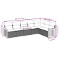 vidaXL Set de comedor de jardín 7 pzas y cojines ratán sintético negro vidaXL Set de comedor de jardín 7 pzas y cojines ratán sintético negro