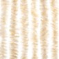 vidaXL Cortina antimoscas chenilla beige y blanco 56x200 cm vidaXL Cortina antimoscas chenilla beige y blanco 56x200 cm