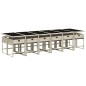 vidaXL Set comedor jardín y cojines 13 pzas ratán sintético gris claro vidaXL Set comedor jardín y cojines 13 pzas ratán sintético gris claro
