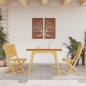 vidaXL Juego de comedor de jardín 3 piezas madera maciza de acacia vidaXL Juego de comedor de jardín 3 piezas madera maciza de acacia