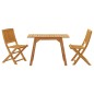 vidaXL Juego de comedor de jardín 3 piezas madera maciza de acacia vidaXL Juego de comedor de jardín 3 piezas madera maciza de acacia