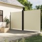 vidaXL Toldo lateral retráctil crema 220x1000 cm vidaXL Toldo lateral retráctil crema 220x1000 cm