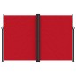 vidaXL Toldo lateral retráctil rojo 220x1000 cm vidaXL Toldo lateral retráctil rojo 220x1000 cm