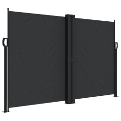 vidaXL Toldo lateral retráctil negro 160x1200 cm