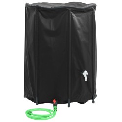 vidaXL Depósito de agua plegable con grifo PVC 1350 l