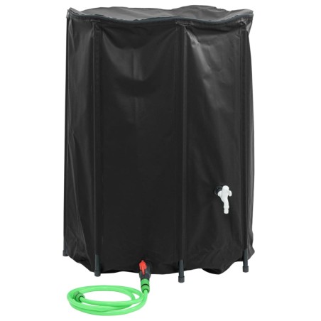 vidaXL Depósito de agua plegable con grifo PVC 1350 l