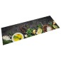 vidaXL Alfombra de cocina lavable terciopelo dibujo especias 45x150 cm vidaXL Alfombra de cocina lavable terciopelo dibujo especias 45x150 cm