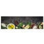 vidaXL Alfombra de cocina lavable terciopelo dibujo especias 45x150 cm vidaXL Alfombra de cocina lavable terciopelo dibujo especias 45x150 cm