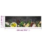 vidaXL Alfombra de cocina lavable terciopelo dibujo especias 45x150 cm vidaXL Alfombra de cocina lavable terciopelo dibujo especias 45x150 cm