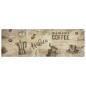 vidaXL Alfombra de cocina lavable terciopelo marrón café 60x180 cm vidaXL Alfombra de cocina lavable terciopelo marrón café 60x180 cm