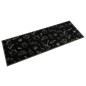 vidaXL Alfombra de cocina lavable terciopelo negro Morning 60x180 cm vidaXL Alfombra de cocina lavable terciopelo negro Morning 60x180 cm