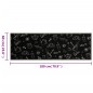 vidaXL Alfombra de cocina lavable terciopelo negro Morning 60x180 cm vidaXL Alfombra de cocina lavable terciopelo negro Morning 60x180 cm