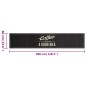vidaXL Alfombra de cocina lavable terciopelo texto café 60x300 cm vidaXL Alfombra de cocina lavable terciopelo texto café 60x300 cm