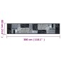 vidaXL Alfombra de cocina lavable terciopelo gris Wine 60x300 cm vidaXL Alfombra de cocina lavable terciopelo gris Wine 60x300 cm
