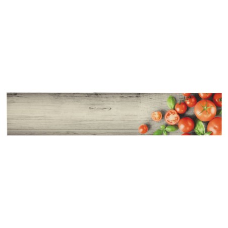 vidaXL Alfombra de cocina lavable terciopelo tomates 60x300 cm