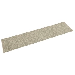vidaXL Alfombra de cocina lavable terciopelo hojas 60x300 cm