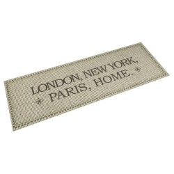 vidaXL Alfombra de cocina lavable terciopelo Capital Home 60x180 cm
